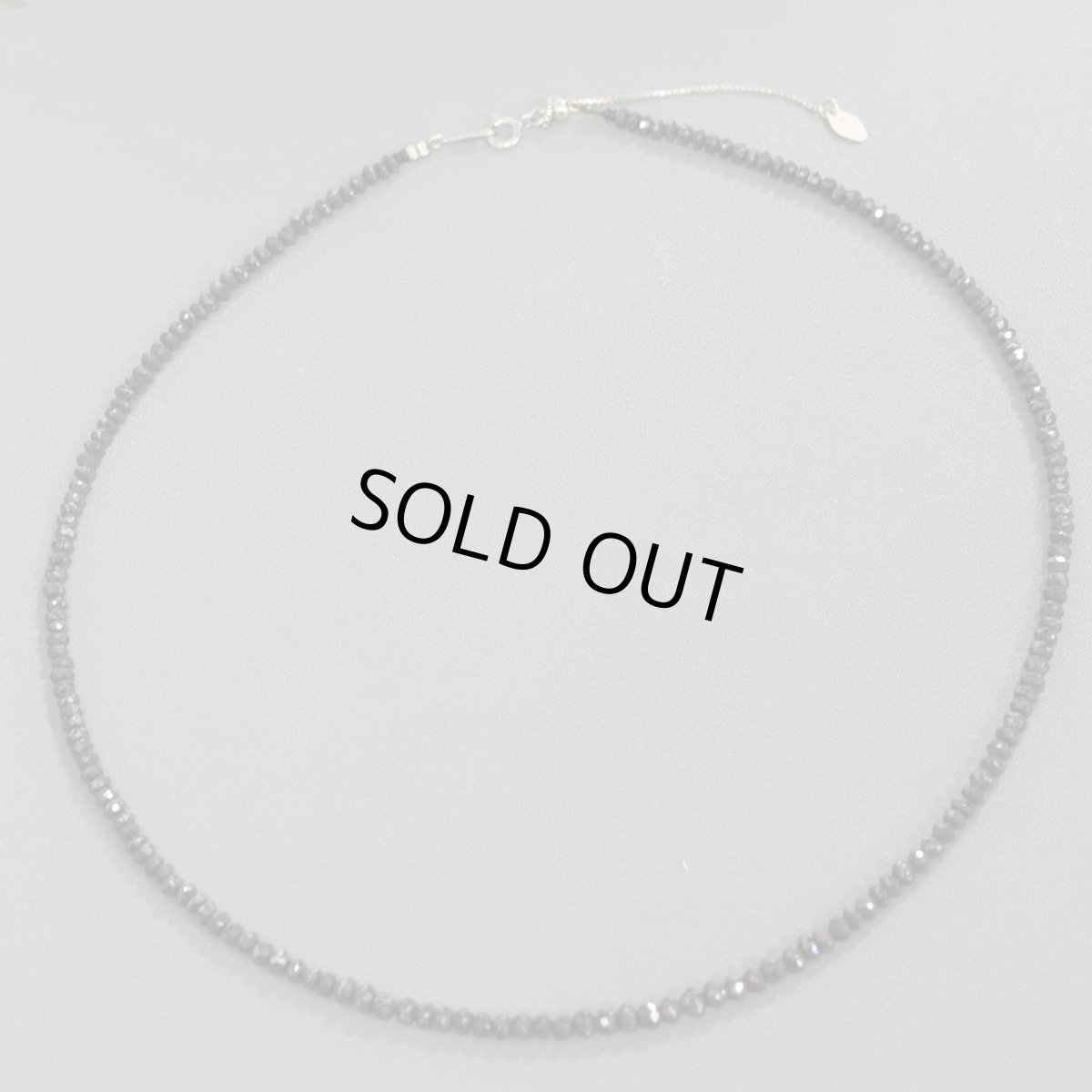 画像3: K14WGブラックダイヤモンドネックレス BkD30.00 6.8g AJ付41-46.5cm (3)