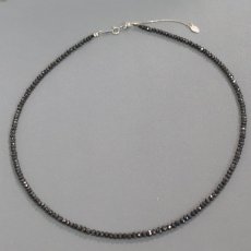 画像3: K14WGブラックダイヤモンドネックレス BkD30.00 6.8g AJ付41-46.5cm (3)