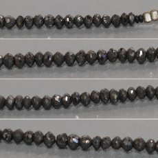 画像5: K14WGブラックダイヤモンドネックレス BkD30.00 6.8g AJ付41-46.5cm (5)