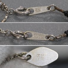 画像8: K14WGブラックダイヤモンドネックレス BkD30.00 6.8g AJ付41-46.5cm (8)