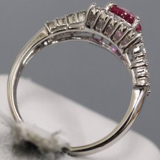 画像6: Pt900ダイヤモンド非加熱ルビーリング R1.072 D0.74 5.6g #12.5 鑑別書 (6)