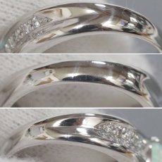 画像6: Pt900オパールダイヤモンドリング O0.86 D0.20 9.2g #10 (6)