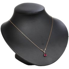 画像6: K18PGルベライトダイヤモンドネックレス 1.08 D0.27 3.2g AJ付45cm 鑑別書 (6)