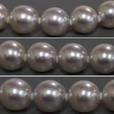 画像7: 無調色パールネックレス シルバー金具 7.0-7.5mm 43cm 鑑別書 (7)