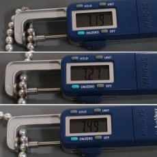 画像8: 無調色パールネックレス シルバー金具 7.0-7.5mm 43cm 鑑別書 (8)