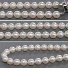 画像4: パールネックレス シルバー金具 8.0-8.9mm 43cm (4)