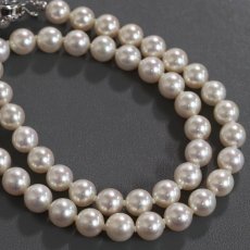 画像6: パールネックレス シルバー金具 8.0-8.9mm 43cm (6)