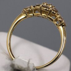 画像5: K18ダイヤモンドリング フラワーモチーフ D1.00 3.4g #13 (5)