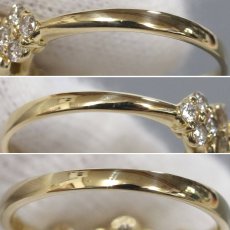 画像6: K18ダイヤモンドリング フラワーモチーフ D1.00 3.4g #13 (6)