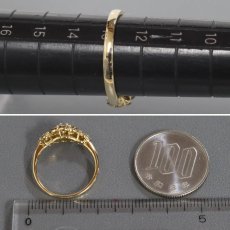 画像8: K18ダイヤモンドリング フラワーモチーフ D1.00 3.4g #13 (8)