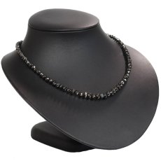 画像1: K14WGブラックダイヤモンドネックレス BkD100.45 21.1g AJ付43-48.5cm (1)