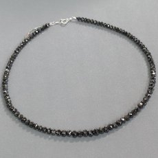 画像3: K14WGブラックダイヤモンドネックレス BkD100.45 21.1g AJ付43-48.5cm (3)