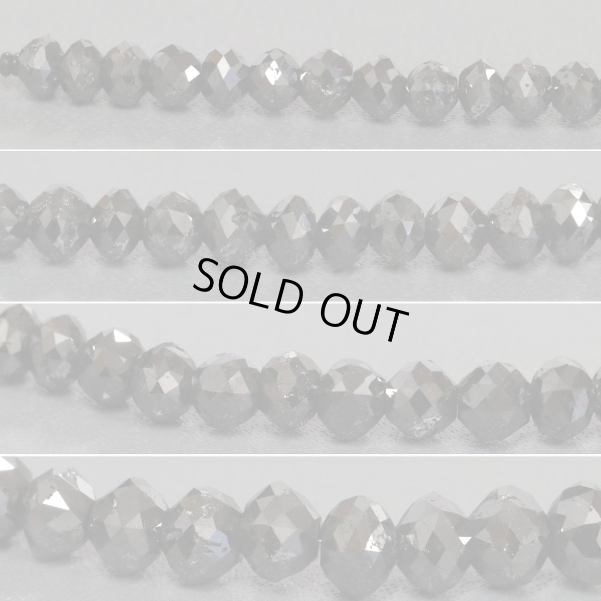 画像4: K14WGブラックダイヤモンドネックレス BkD100.45 21.1g AJ付43-48.5cm (4)