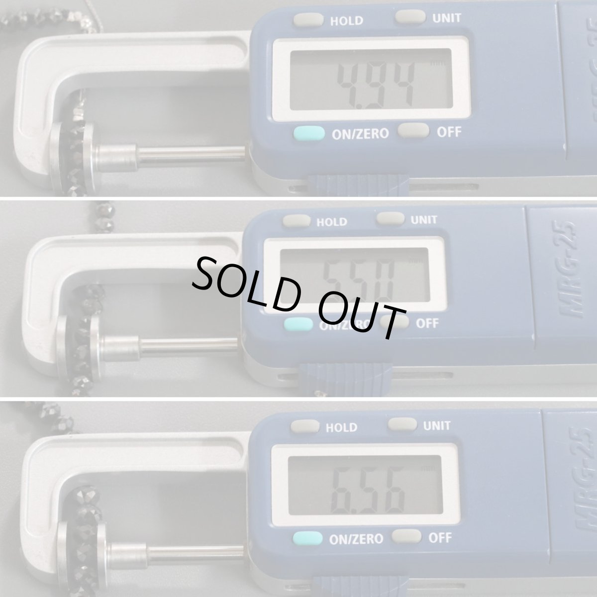 画像6: K14WGブラックダイヤモンドネックレス BkD100.45 21.1g AJ付43-48.5cm (6)