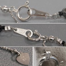 画像8: K14WGブラックダイヤモンドネックレス BkD100.45 21.1g AJ付43-48.5cm (8)