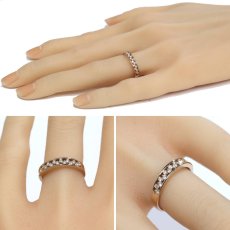 画像10: K18PGダイヤモンドリング D0.30 2.5g #11 (10)