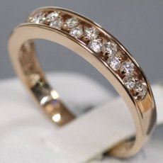 画像2: K18PGダイヤモンドリング D0.30 2.5g #11 (2)