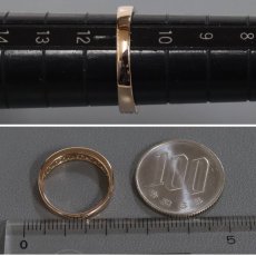 画像8: K18PGダイヤモンドリング D0.30 2.5g #11 (8)