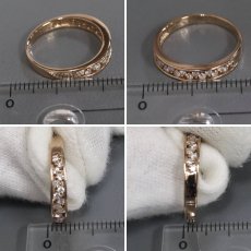 画像9: K18PGダイヤモンドリング D0.30 2.5g #11 (9)