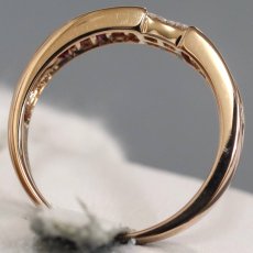 画像5: K18PGルビーダイヤモンドリング R0.93 D0.25 4.0g #17 ソーティング (5)