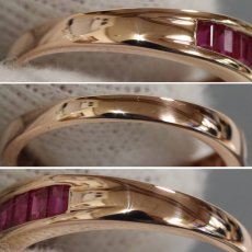 画像6: K18PGルビーダイヤモンドリング R0.93 D0.25 4.0g #17 ソーティング (6)