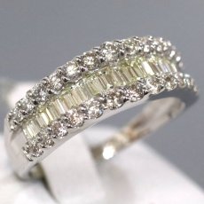 画像1: Pt950ダイヤモンドリング D1.00 4.0g #12 (1)