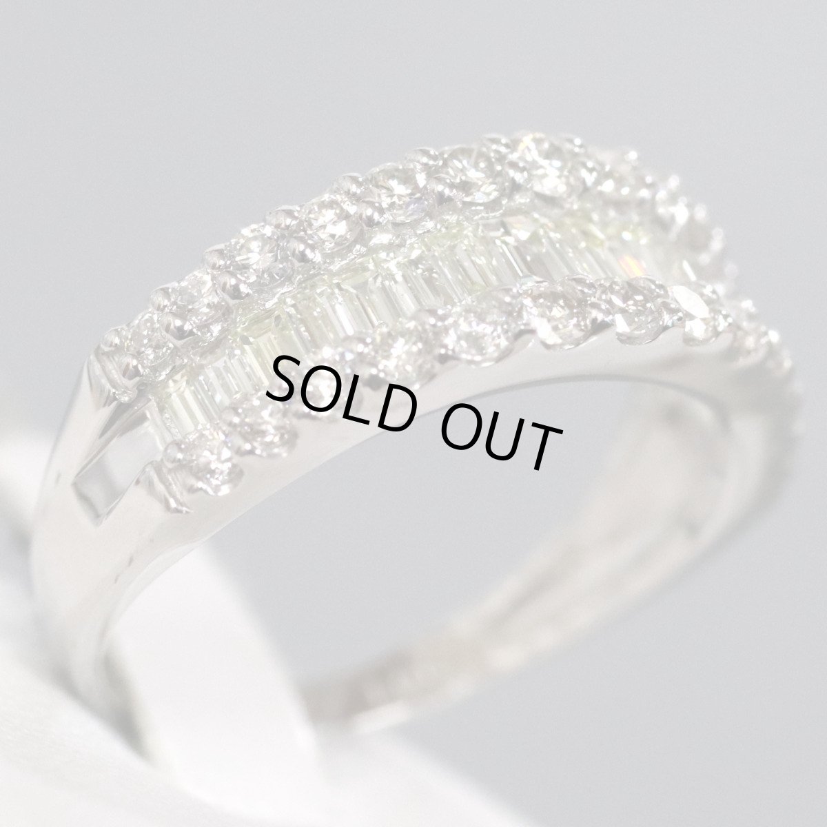 画像3: Pt950ダイヤモンドリング D1.00 4.0g #12 (3)