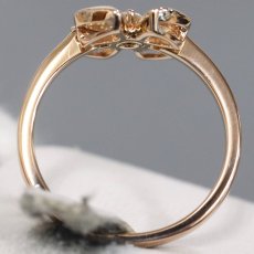 画像5: 750PGフィオレヴァー ダイヤモンドリング(355312)D0.10 3.7g #14(#54)内外箱 保証書 鑑定書 (5)