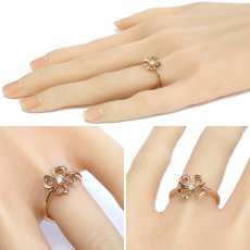 画像9: 750PGフィオレヴァー ダイヤモンドリング(355312)D0.10 3.7g #14(#54)内外箱 保証書 鑑定書 (9)