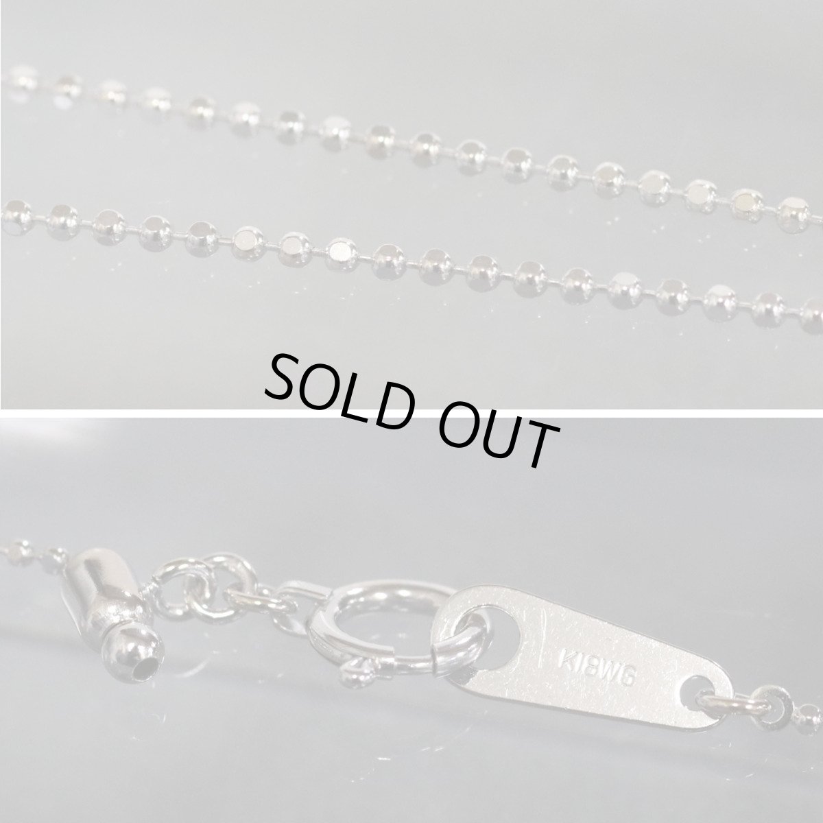 画像7: K18WGピンクサファイアダイヤモンドネックレス PS0.58 D0.22 4.5g AJ付45cm (7)