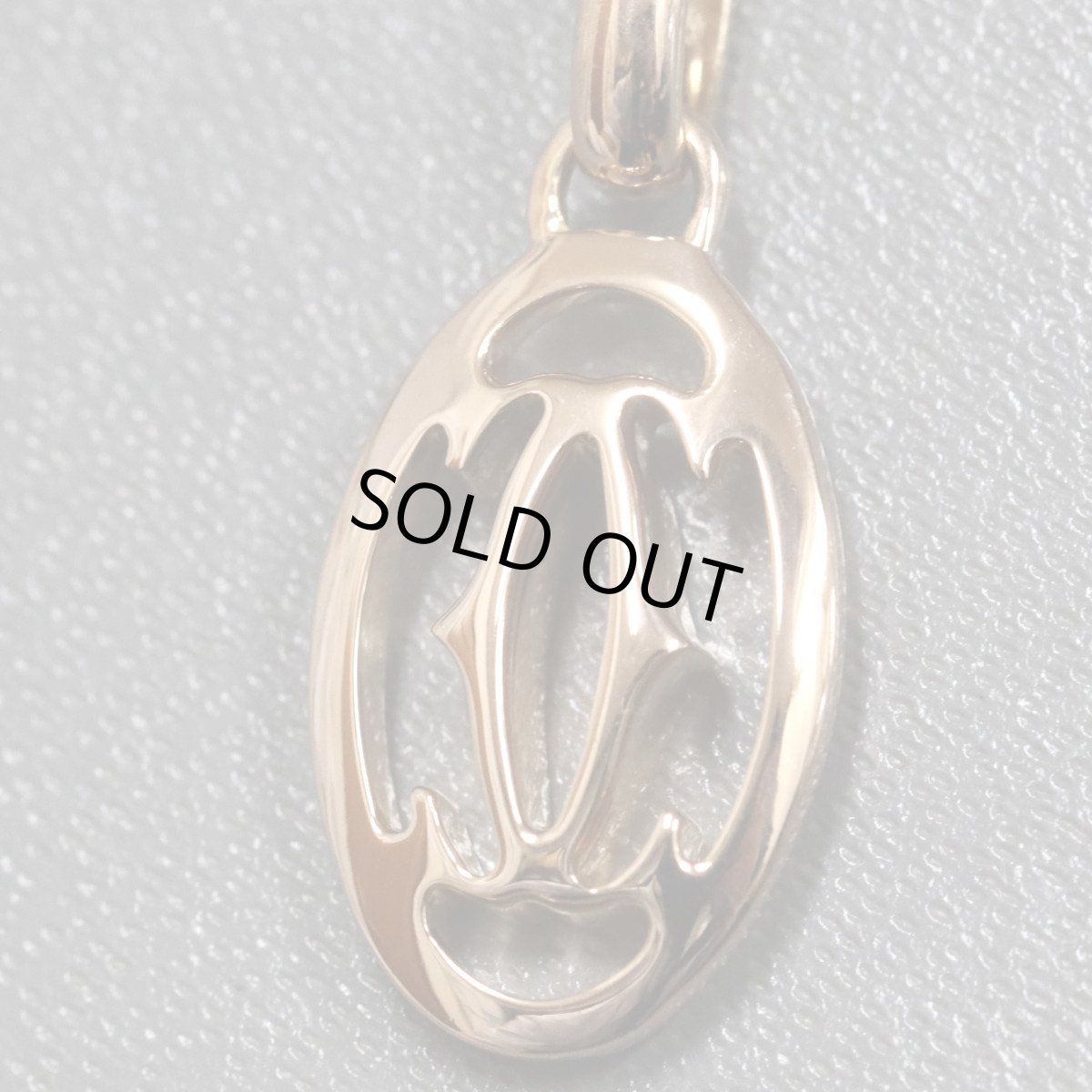 画像4: 750PGロゴドゥーブルCダイヤモンドネックレス(B7219200)4.0g 42cm 内外箱 保証書 (4)