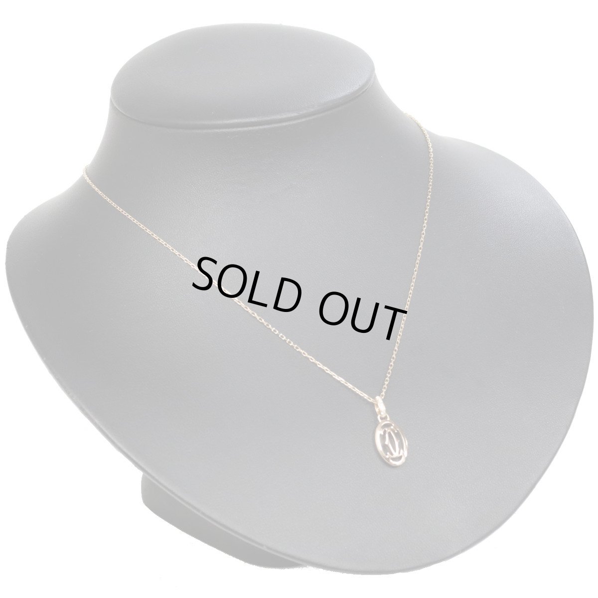 画像5: 750PGロゴドゥーブルCダイヤモンドネックレス(B7219200)4.0g 42cm 内外箱 保証書 (5)