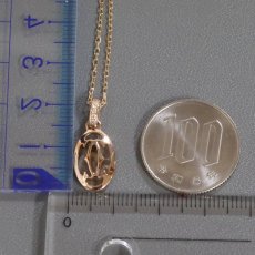 画像8: 750PGロゴドゥーブルCダイヤモンドネックレス(B7219200)4.0g 42cm 内外箱 保証書 (8)