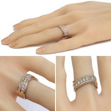 画像10: K18PGダイヤモンドリング D0.58 5.5g #11.5 (10)