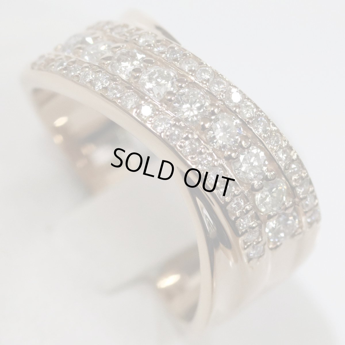 画像4: K18PGダイヤモンドリング D0.58 5.5g #11.5 (4)