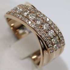 画像4: K18PGダイヤモンドリング D0.58 5.5g #11.5 (4)