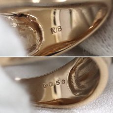 画像7: K18PGダイヤモンドリング D0.58 5.5g #11.5 (7)