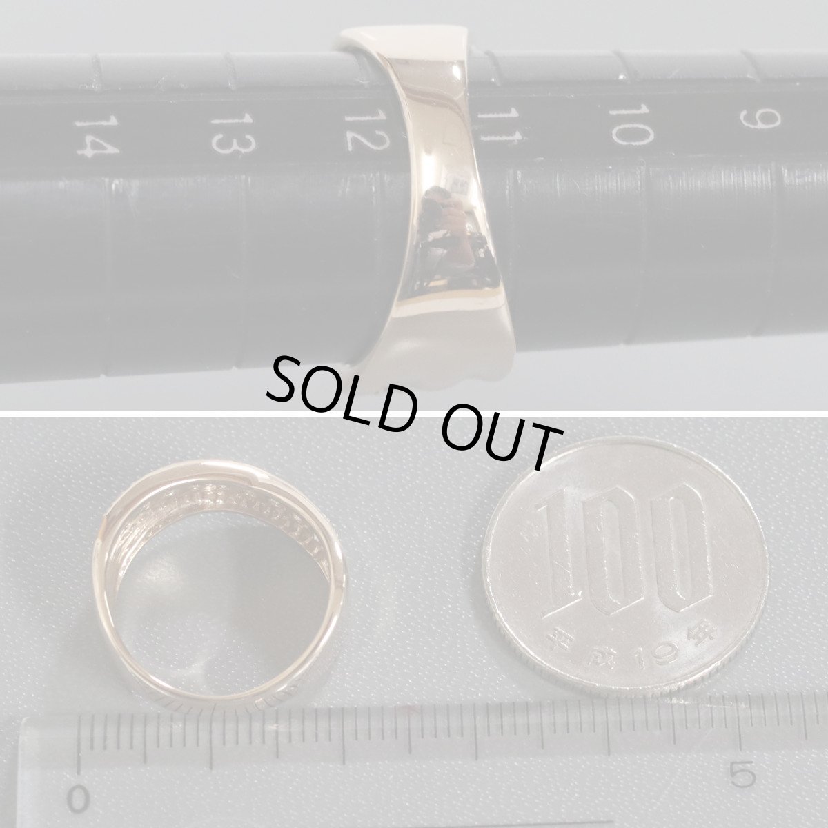 画像8: K18PGダイヤモンドリング D0.58 5.5g #11.5 (8)