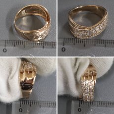 画像9: K18PGダイヤモンドリング D0.58 5.5g #11.5 (9)