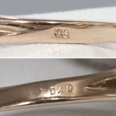 画像7: K18PGダイヤモンドリング フラワーモチーフ D0.40 4.6g #12 (7)