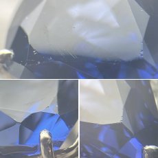 画像5: Pt900タンザナイトダイヤモンドリング TZ6.60 D0.37 9.2g #15.5 (5)