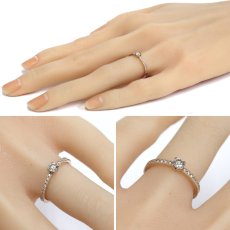 画像9: K18PGダイヤモンドリング D0.226 D0.08 2.2g #10 鑑定書 (9)