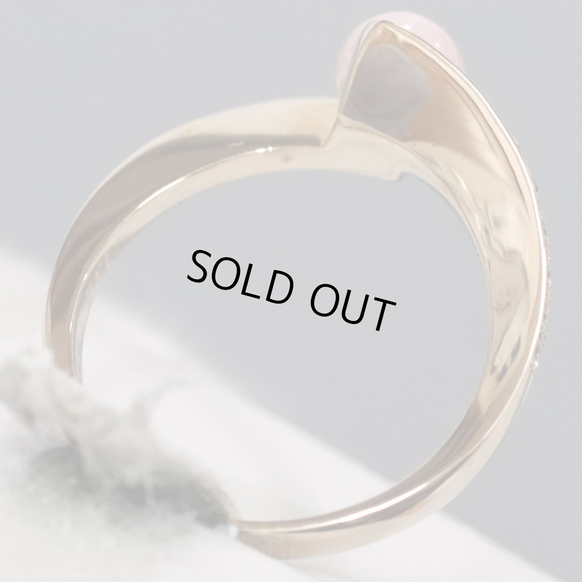 画像5: K18PGコンクパールダイヤモンドリング パール1.15 D0.17 4.5g #10.5 鑑別書 (5)