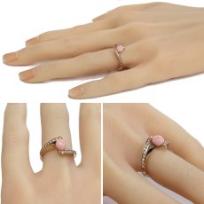 画像9: K18PGコンクパールダイヤモンドリング パール1.15 D0.17 4.5g #10.5 鑑別書 (9)