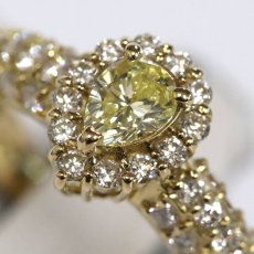 画像4: K18ダイヤモンドリング D0.28 D0.59 3.6g #8 (4)