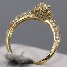 画像5: K18ダイヤモンドリング D0.28 D0.59 3.6g #8 (5)