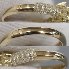 画像6: K18ダイヤモンドリング D0.28 D0.59 3.6g #8 (6)