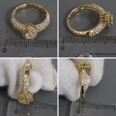 画像9: K18ダイヤモンドリング D0.28 D0.59 3.6g #8 (9)