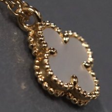 画像5: ヴァンクリーフ&アーペル スウィートアルハンブラネックレス マザーオブパール 750YG 2.8g(VCARF69100) (5)