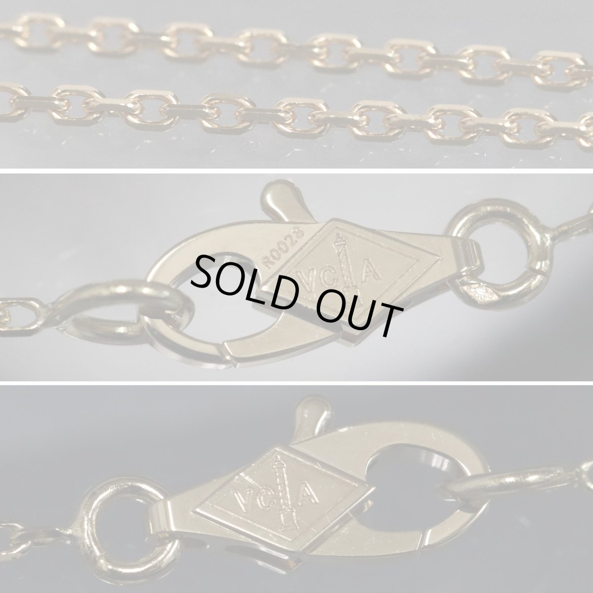 画像6: ヴァンクリーフ&アーペル スウィートアルハンブラネックレス マザーオブパール 750YG 2.8g(VCARF69100) (6)